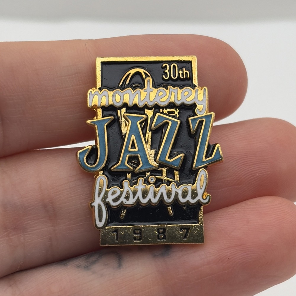 Vintage 1987‎ 30th Monterey Jazz Festival Music Lapel Hat Pin